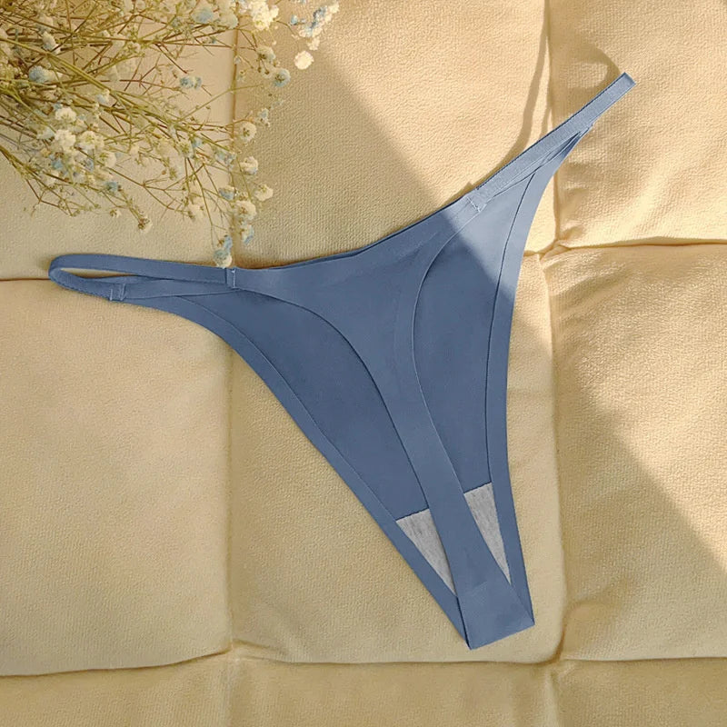 INTIMO SECRETS Ruffles Seamless Thong – Invisible T-Back Underwear for Women