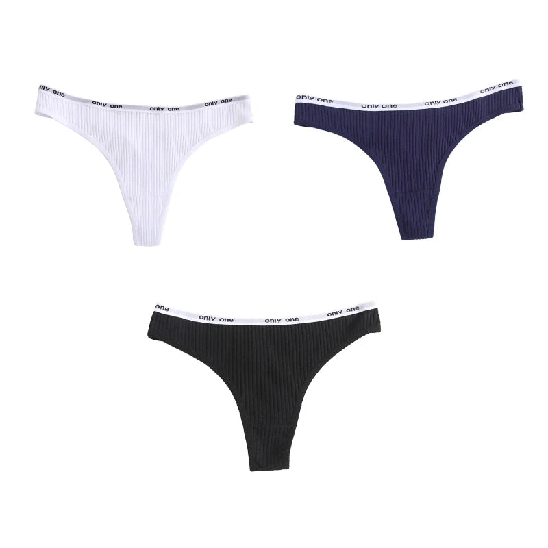 INTIMO SECRETS Cotton Soft Thong – Seamless Low-Rise Underwear for Women