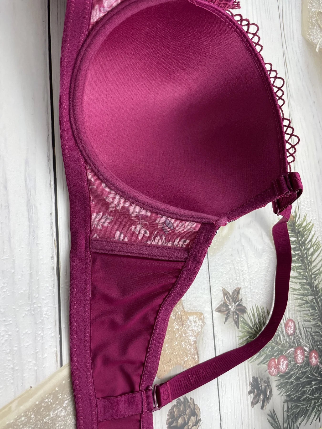 INTIMO SECRETS Diana Rose Underwire Bra – C/D/E Cup, Anti-Sag
