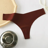 INTIMO SECRETS Ice Silk Thong – Sexy G-String, Low Waist, Seamless Comfort