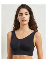 INTIMO SECRETS Women’s Large-Size Seamless Sports Bra – Removable Pad Yoga Vest