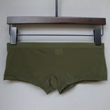 Sexy Mens Ice Silk Sheer See Through Briefs Underwear Solid Color Elastic Shorts Trunks Man Low Rise Breathable Underpants