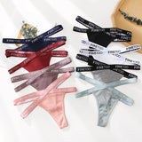 INTIMO SECRETS 2PCS Cotton Thongs – Sexy Cross-Strap G-String Underwear for Women