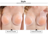 INTIMO SECRETS Women’s Silicone Adhesive Bra – Invisible Strapless Push-Up Chest Stickers & Bralette