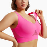 INTIMO SECRETS Wireless Sports Bra – Seamless Push-Up Crop Top