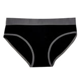 3Pcs/set Women's Panties Cotton Sports Briefs Middle Waist Solid Color Underwear Soft Breathable Underpants Female Sexy Lingerie