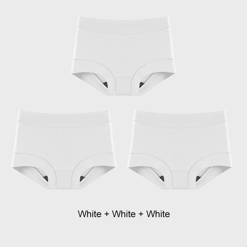 INTIMO SECRETS 3PCS Women’s Cotton Boxer Panties – Plus Size Lingerie