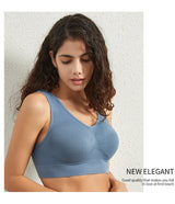 INTIMO SECRETS Women’s Large-Size Seamless Sports Bra – Removable Pad Yoga Vest