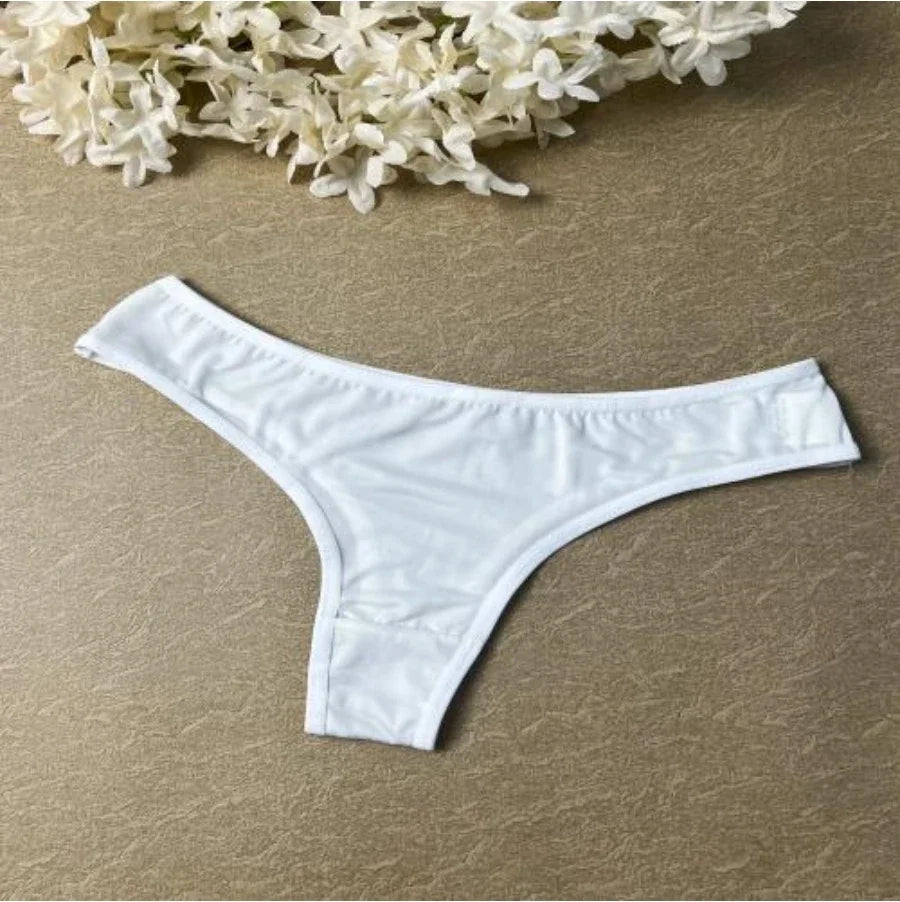 INTIMO SECRETS Women’s Leopard-Print Thong – Low-Waist Ice Silk Seamless G-String Panties