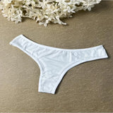 INTIMO SECRETS Women’s Leopard-Print Thong – Low-Waist Ice Silk Seamless G-String Panties