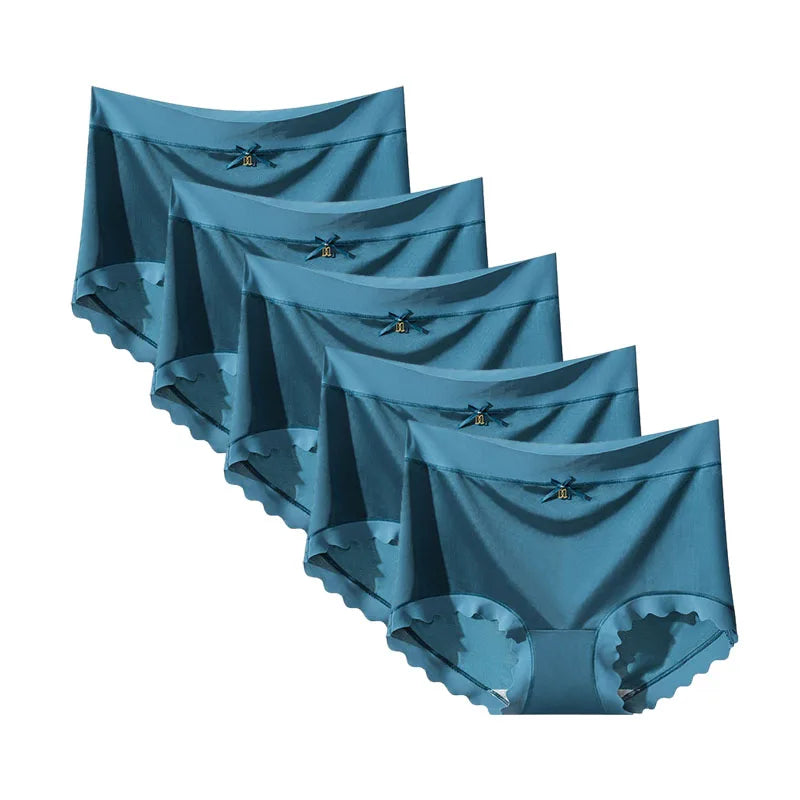 INTIMO SECRETS 5-Pack Women’s Silk Blend Mid-Rise Briefs – Soft & Comfortable