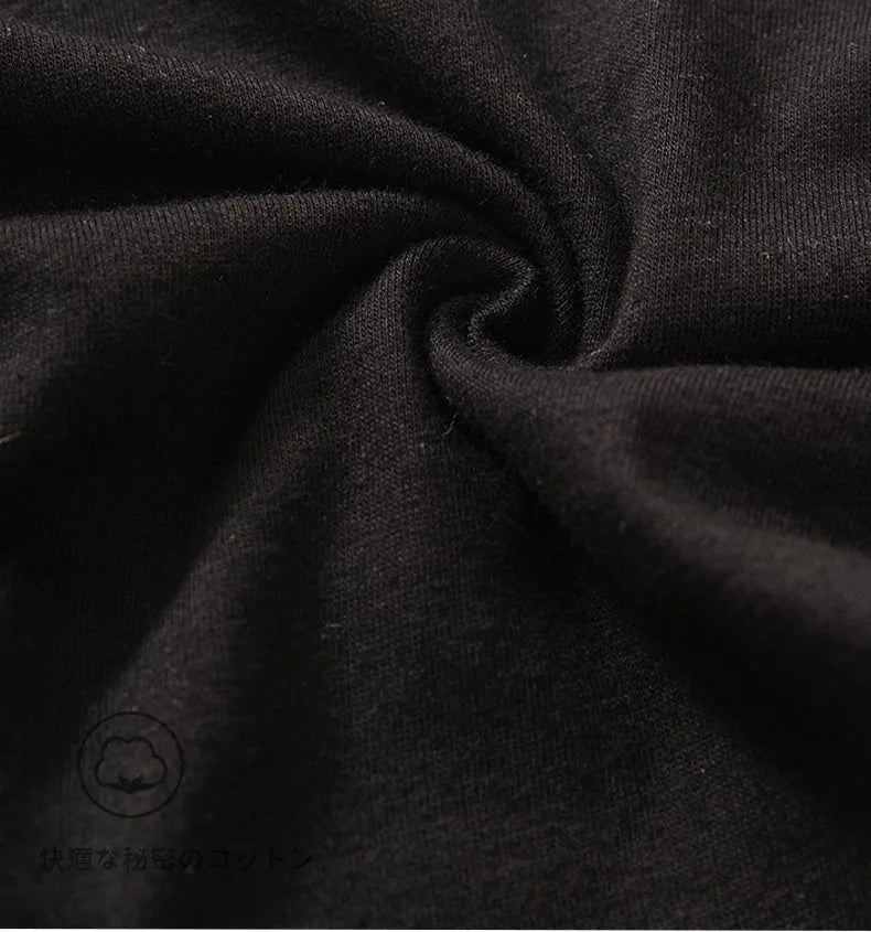 3 Pcs Cartoon Print Black Plus Size Triangle Underwear Cotton Panties Women's Breathable Soft Lingerie Girls Female Underpants