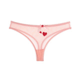 INTIMO SECRETS Mesh Transparent Thong – Lace Seamless G-String Underwear for Women