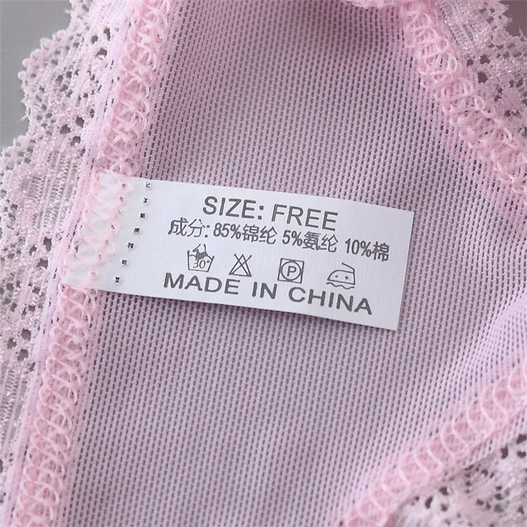 INTIMO SECRETS Women’s Summer Lace Thong – Low-Waist, Hollow-Out, Seamless & Breathable Panties