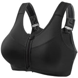 INTIMO SECRETS Women’s Shockproof Sports Bra – Front Zipper Yoga Vest