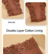 INTIMO SECRETS 3PCS Lace Cotton Thongs – Sexy Low-Rise Seamless G-String Underwear for Women S-XL