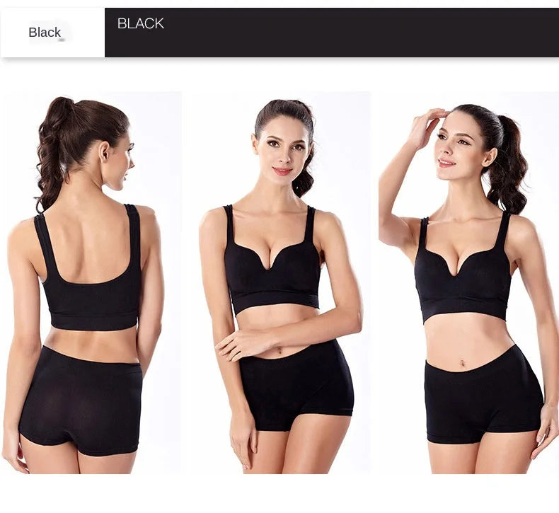 INTIMO SECRETS Women’s Yoga & Fitness Bra – 3D Cup, No Steel Ring