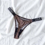 INTIMO SECRETS Women’s Sexy Rhinestone Low-Waist Thong Panties