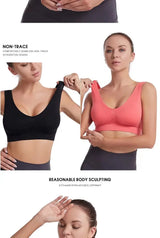 INTIMO SECRETS Seamless Push-Up Mesh Bra – Breathable Sports Bralette