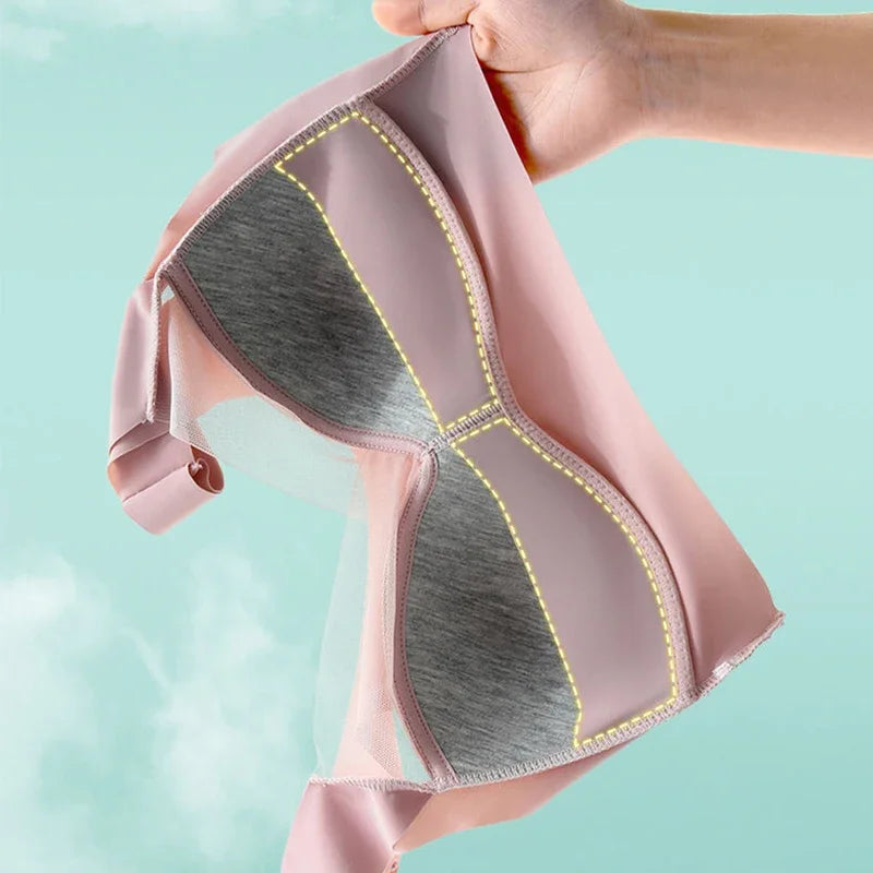 INTIMO SECRETS Plus Size Wireless Push-Up Bra – Seamless Lace Comfort