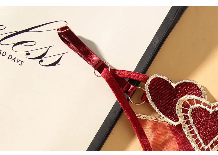 INTIMO SECRETS Women’s Sexy Embroidery Low-Rise Japanese Thong Panties