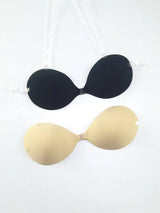 INTIMO SECRETS Push-Up Invisible Stick-On Bra – Strapless Seamless Lingerie & Underwear Accessory for Women