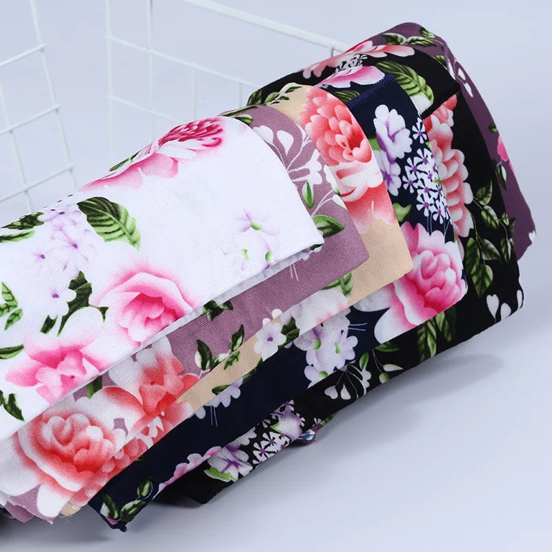 INTIMO SECRETS High Waist Floral Panties – Soft Plus Size Women Lingerie