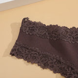 4Pcs/Set Women's Cotton Panties Lace Sexy Brazilian Pants Floral Lace Underwear Trendy Patchwork Briefs  Female Soft Underpants