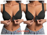 INTIMO SECRETS Wire-Free Front Closure Bra – Full Coverage for Women