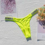 INTIMO SECRETS Sexy Rhinestone Low-Rise Thong for Women