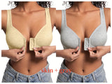INTIMO SECRETS Wire-Free Front Closure Bra – Full Coverage for Women
