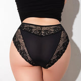 INTIMO SECRETS Plus-Size Women’s Mid-Rise Floral Panties – Sexy Comfortable Underwear 1XL-4XL