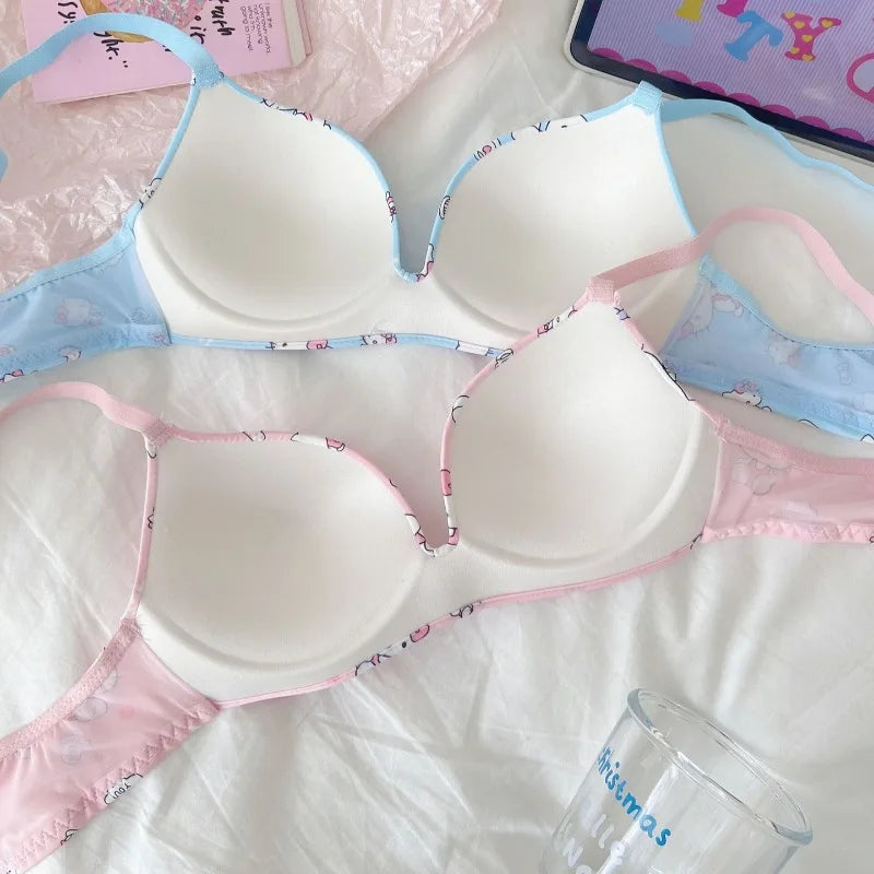 INTIMO SECRETS Hello Kitty Girls’ Cartoon Slimming Bra – Comfortable Active Underwear