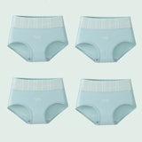 INTIMO SECRETS 4PCS High Waist Cotton Panties – Plus Size Women’s Lingerie