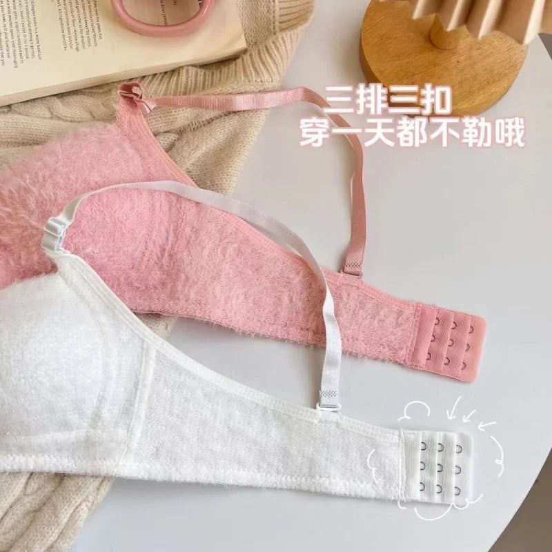 INTIMO SECRETS Hot Girl Furry Bra – Comfortable Japanese-Style Back Design