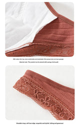 INTIMO SECRETS Women’s Cotton Front-Clasp Vest Bra – Wire-Free Comfort for Middle-Aged Women