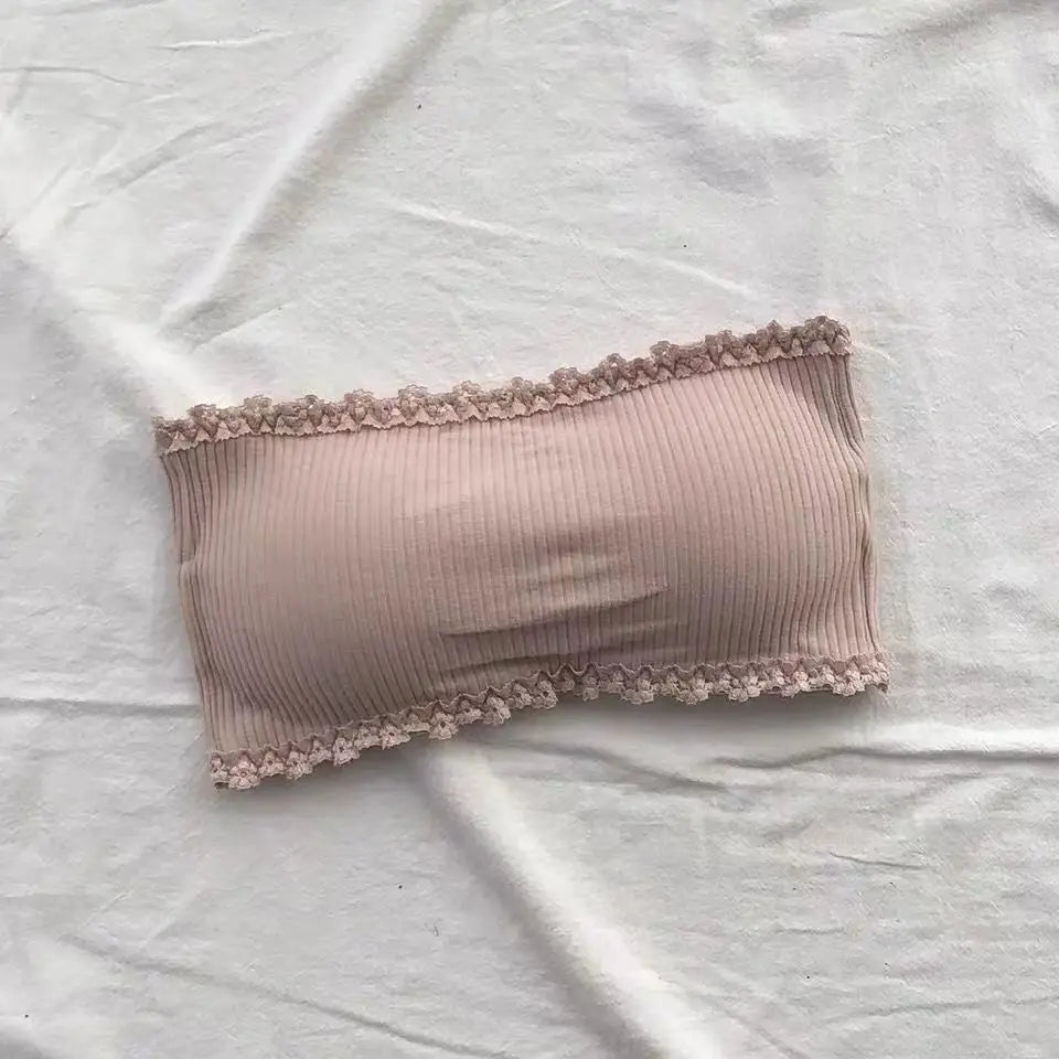 Sexy Strapless Lingerie for Women Tube Top Underwear Soild Color Seamless Invisible Bralette Female Backless Bras Crop Tank Top