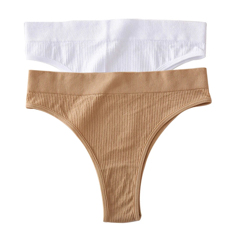 INTIMO SECRETS 2PCS Sexy Thongs – Seamless G-String Underwear for Women