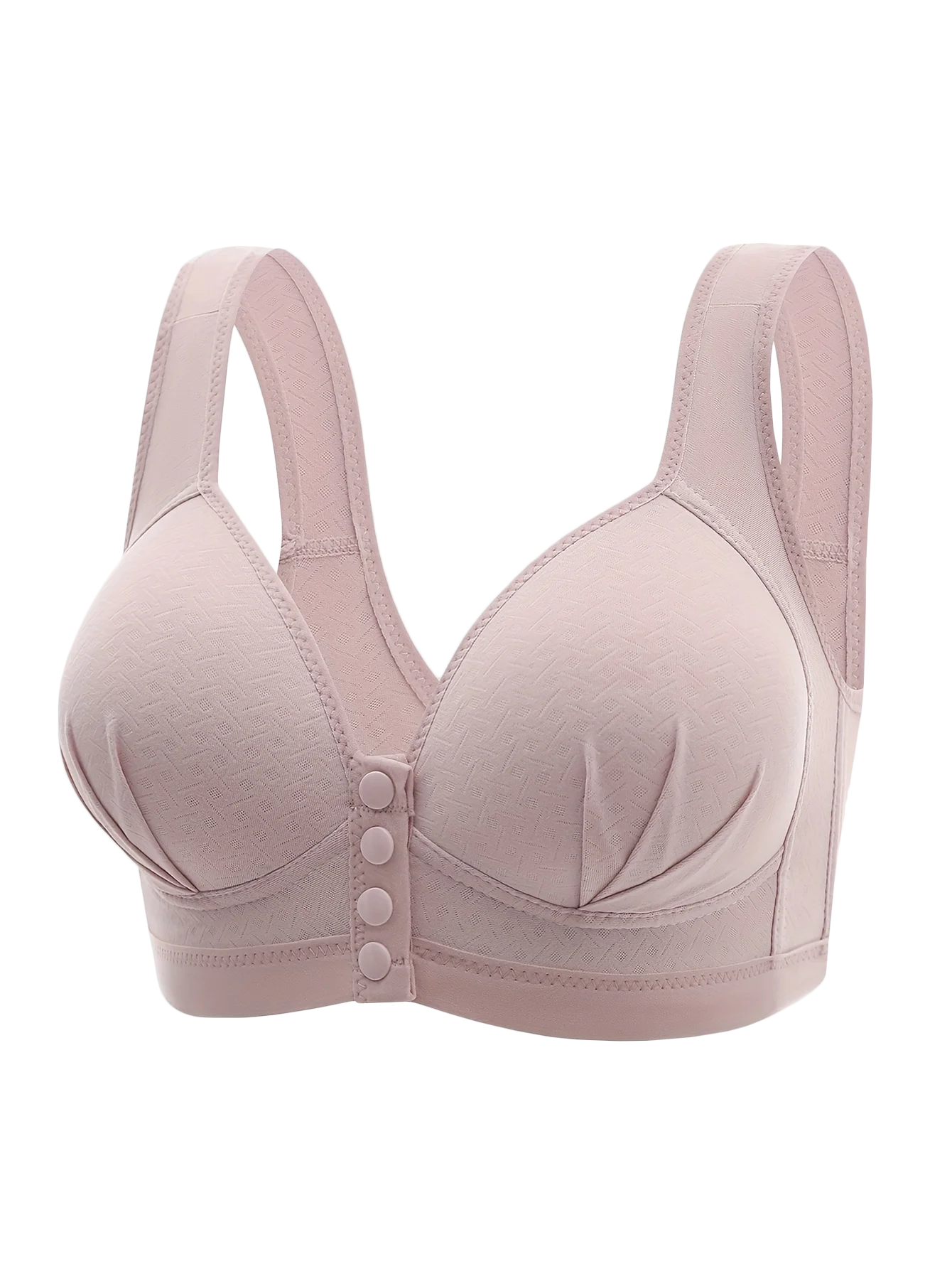 INTIMO SECRETS Comfortable Wireless Cotton Bra – Breathable Lightly Padded Floral