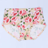 INTIMO SECRETS High Waist Floral Panties – Soft Plus Size Women Lingerie