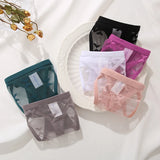 INTIMO SECRETS 2PCS Mesh Thongs – Transparent Seamless G-String Underwear for Women S-XL