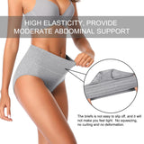 INTIMO SECRETS 4PCS High Waist Cotton Panties – Plus Size Women L-5XL