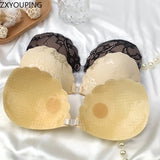 Adhesive Push Up Bra with Invisible Straps for Backless Outfits Silicone Nipple Bra Reusable Strapless Nipple Tape