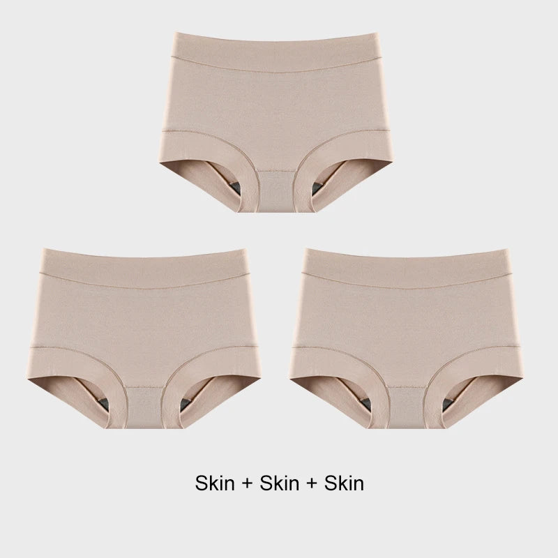 INTIMO SECRETS 3PCS Women’s Cotton Boxer Panties – Plus Size Lingerie