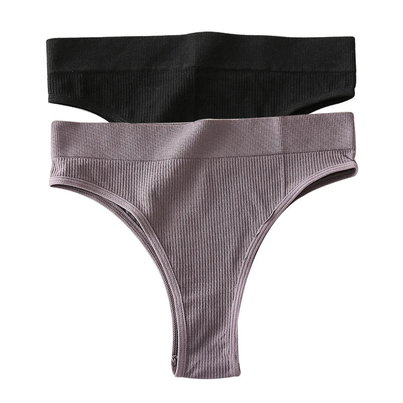 INTIMO SECRETS 2PCS Sexy Thongs – Seamless G-String Underwear for Women