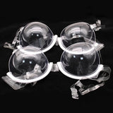 INTIMO SECRETS Women’s Transparent Push-Up Bra – Backless Invisible Bralette with Clear Straps