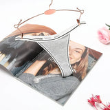 INTIMO SECREST Seamless Ribbed Cotton Thong Panties for Women