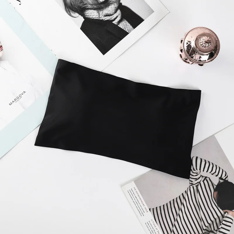 One Piece Seamless Bra Tops Women Invisible Bra Strapless Underwear Bustier Breathable Sexy Push Up Bra Bandeau Intimates