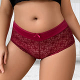 INTIMO SECRETS Plus-Size Mid-Waist Floral Panties 1XL-4XL