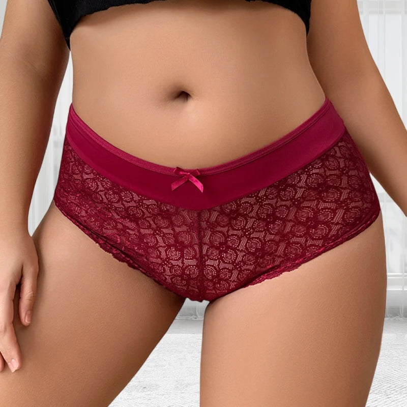 INTIMO SECRETS Plus-Size Mid-Waist Floral Panties 1XL-4XL